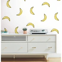 RoomMates Mr. Kate Banana Print Peel & Stick Wallpaper