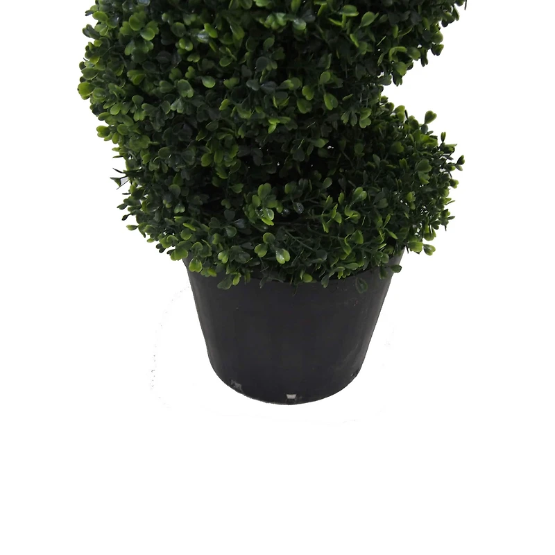 5ft. Potted Green Boxwood Spiral Tree