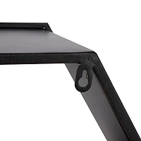 Black Chinese Fir Wood Industrial Wall Shelves, 26" x 30" x 7"