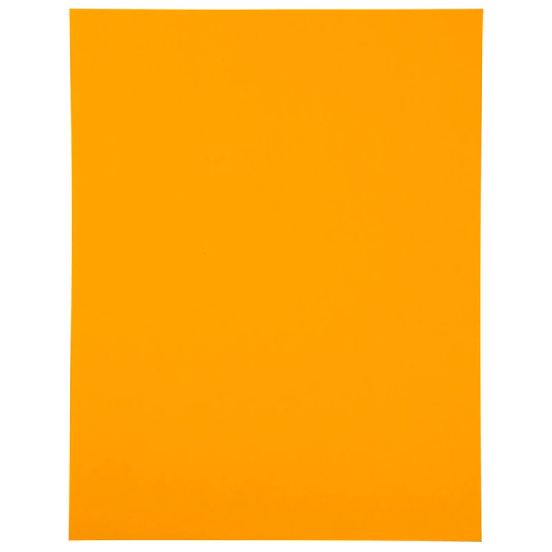 JAM Paper Neon Orange Full Sheet Shipping Labels, 8.5" x 11"