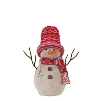 Snowman Décor with Hat & Scarf Set, 12.25" & 15.25"