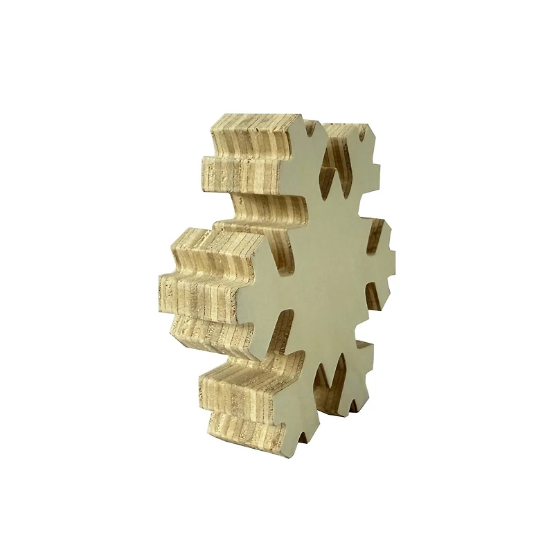 4.25" Unfinished Snowflake Wood Planks, 3ct. by Make Market®