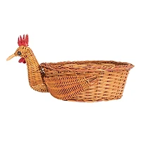Hello Honey® 13.25" Charming Fern Chicken-Shaped Basket