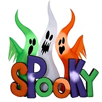 8ft. Airblown® Halloween Inflatable Ghosts with Spooky Sign