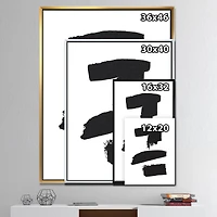 Designart - Black and White Geometric Company I