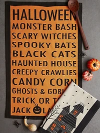 DII® Haunted Hollow Printed Dishtowels Set