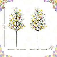 Glitzhome® 28" Easter Berries, Eggs & Leaves Picks Set