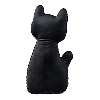 Glitzhome® 18"H Halloween Hooked Skeleton Cat Shaped Pillow