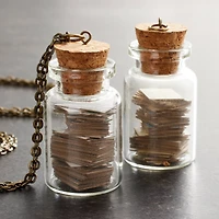 12 Packs: 2 ct. (24 total) Found Objects Clear Glass Bottles by Bead Landing™