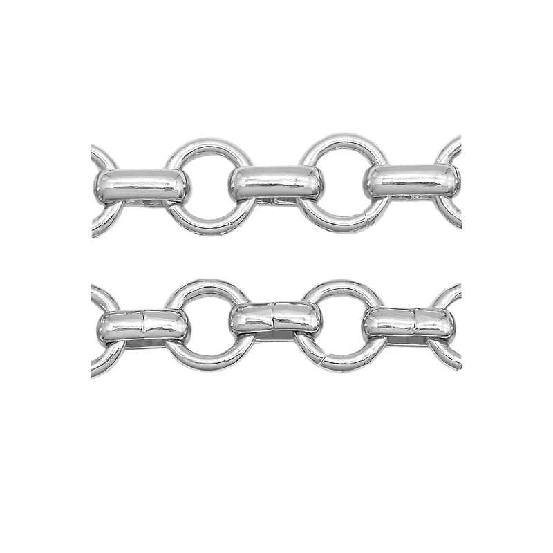 Rhodium Long & Short Charm Bracelet by Bead Landing™