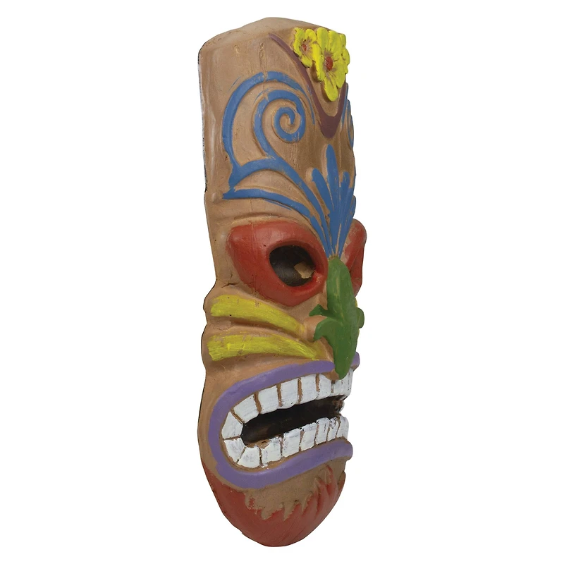 13.5" Tiki Mask Frown Face Outdoor Wall Hanging
