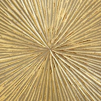 CosmoLiving by Cosmopolitan Gold Metal Contemporary Sculpture, 23" x 18" x 4"