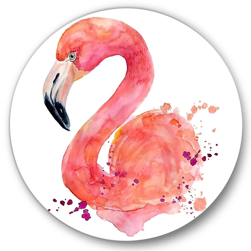 Designart - Portrait of Pink Flamingo I