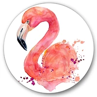 Designart - Portrait of Pink Flamingo I