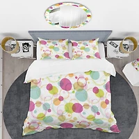 Designart 'Retro Circular Design II' Mid-Century Duvet Cover Set