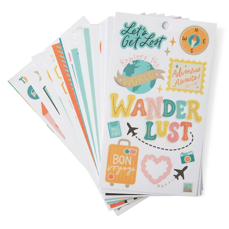 12 Pack: Wanderlust Stickers by Recollections™