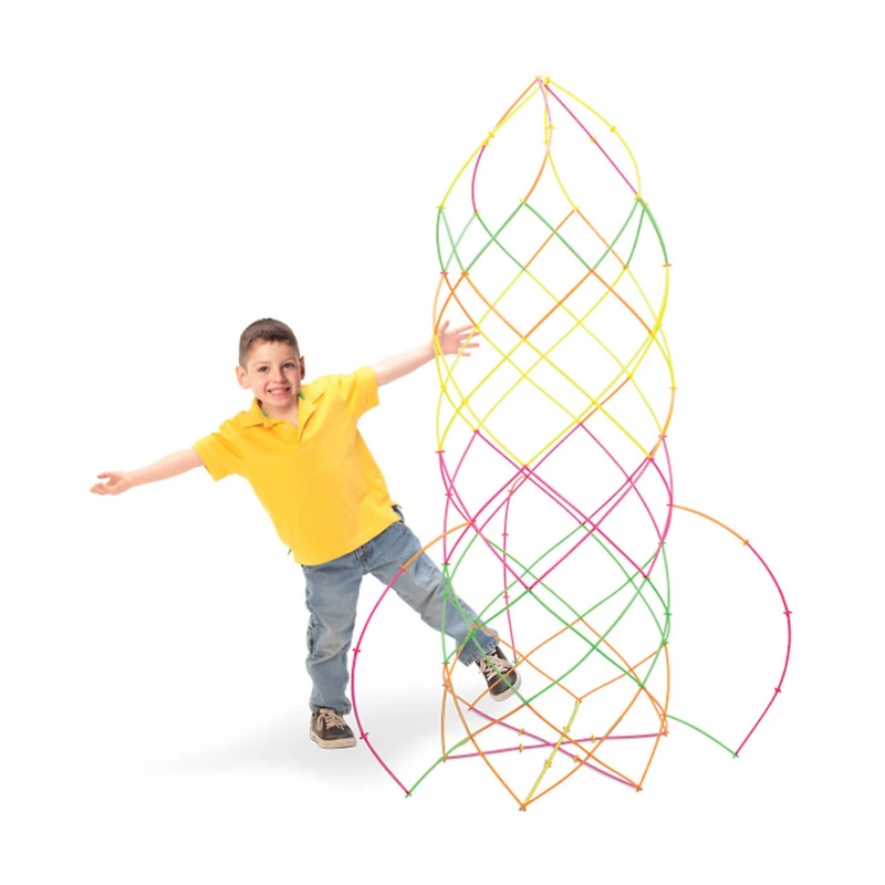 Straws & Connectors Neon - 300 Piece Set