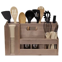 Elegant Designs Wood Caddy Organizer