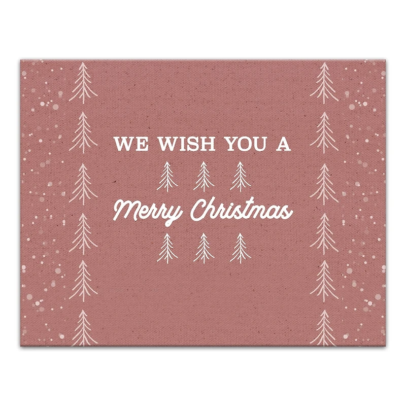 We Wish You a Merry Christmas Canvas Wall Art