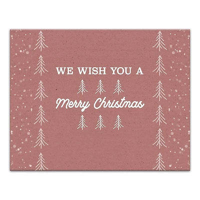 We Wish You a Merry Christmas Canvas Wall Art