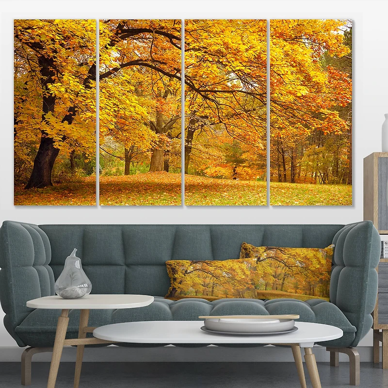 Designart - Golden Autumn Forest