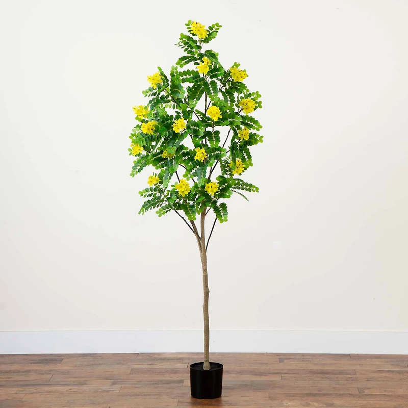 6ft. Potted Flowering Citrus Tree with Real Touch Leaves