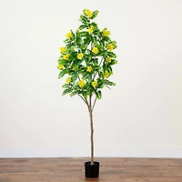 6ft. Potted Flowering Citrus Tree with Real Touch Leaves