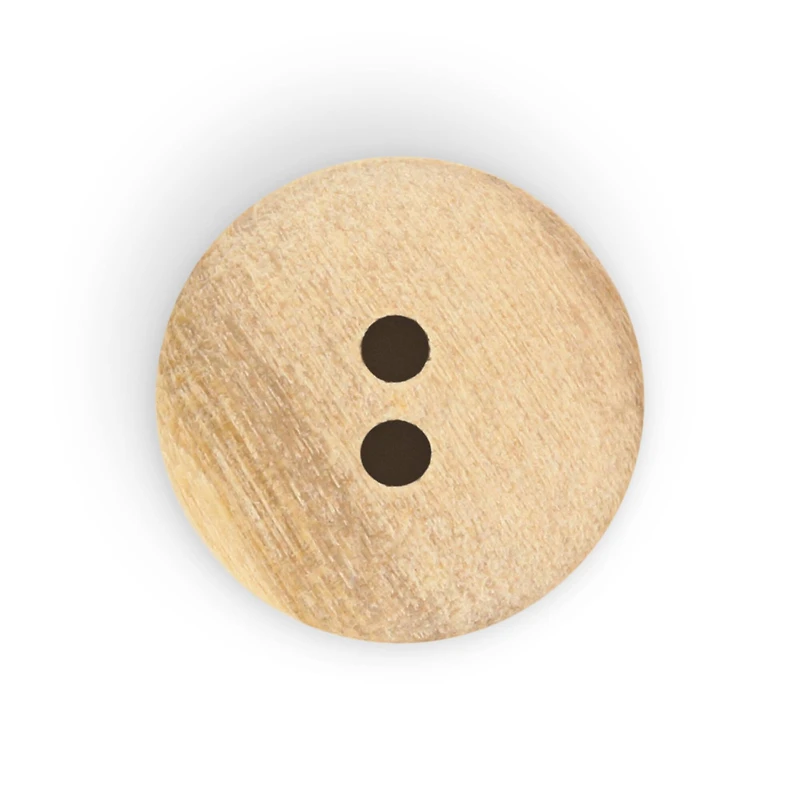 Dritz® 15mm Beige-Camel Sustainable Wood Round Button, 12ct.