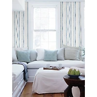 NuWallpaper Blue Indigo Drops Peel & Stick Wallpaper