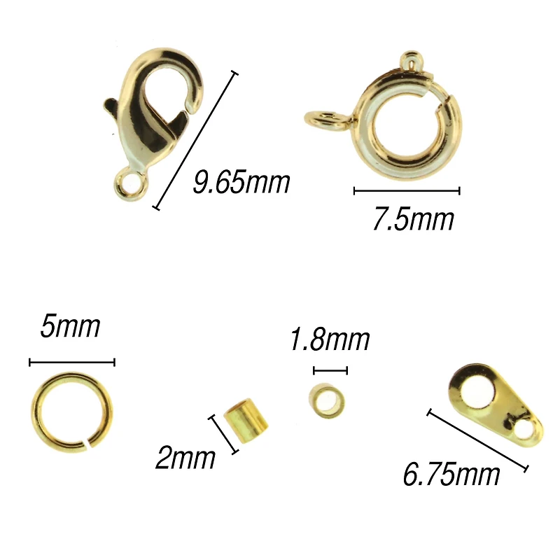 The Beadsmith® Basic Elements™ Gold-Plated Findings Assortment