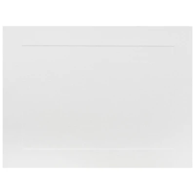 JAM Paper 5" x 6" White Panel Blank Flat Note Cards