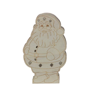 6.5" DIY Santa LED Wood Décor by Make Market®