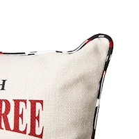 Glitzhome® Farm Fresh Heavy Cotton Christmas Tree Throw Pillow