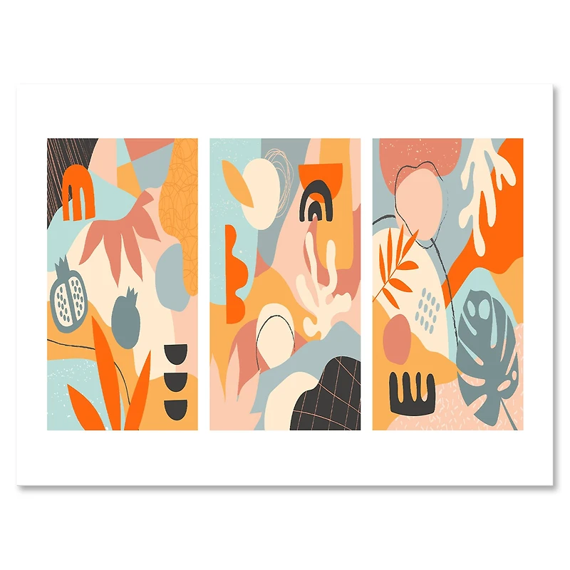 Designart - Minimalistic Compostion of Organic Shapes VII