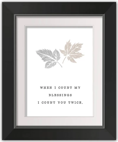 Blessings Fall Print in Black Frame
