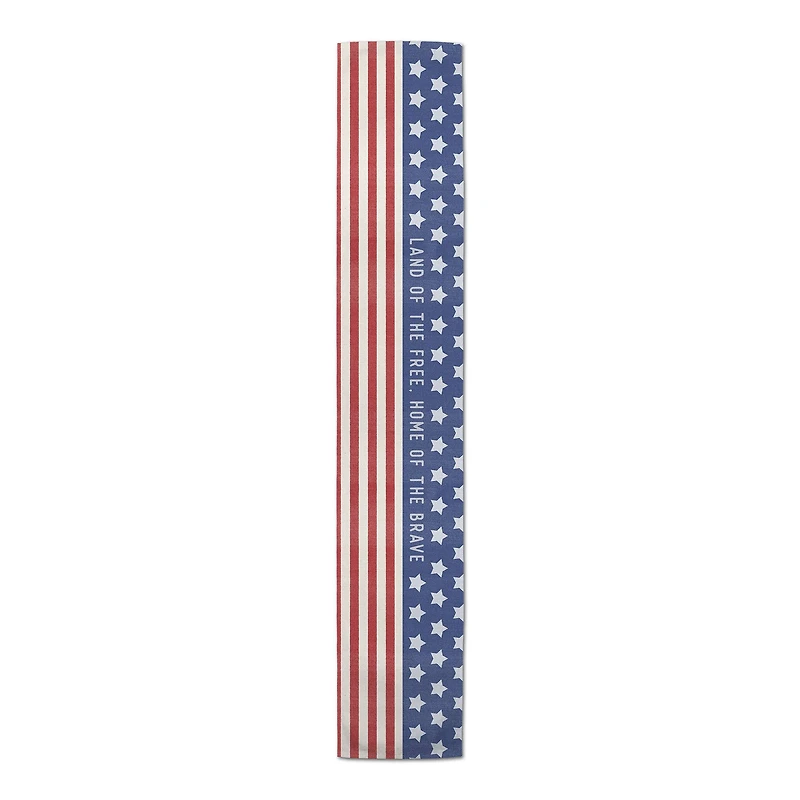 Home Of The Brave Outdoor Table Runner