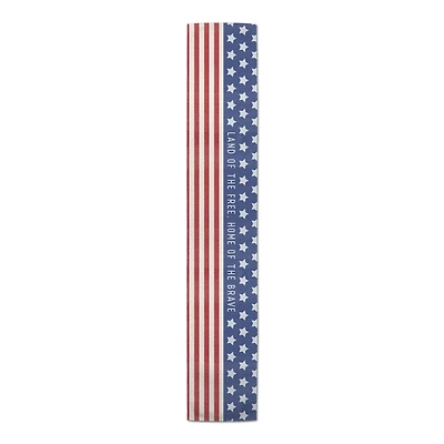 Home Of The Brave Outdoor Table Runner