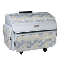 Everything Mary White 4-Wheels Deluxe Sewing Machine Storage Case