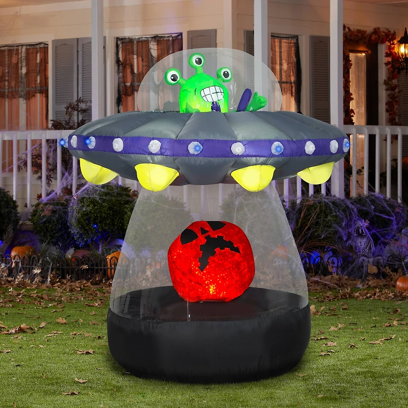 72" Halloween Inflatable Animated Alien Spacecraft