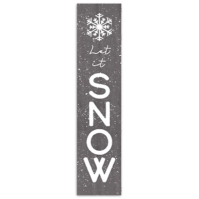 Let it Snow 10.5" x 47" Porch Leaner