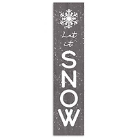 Let it Snow 10.5" x 47" Porch Leaner