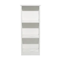 White Wood Traditional Shelving Unit