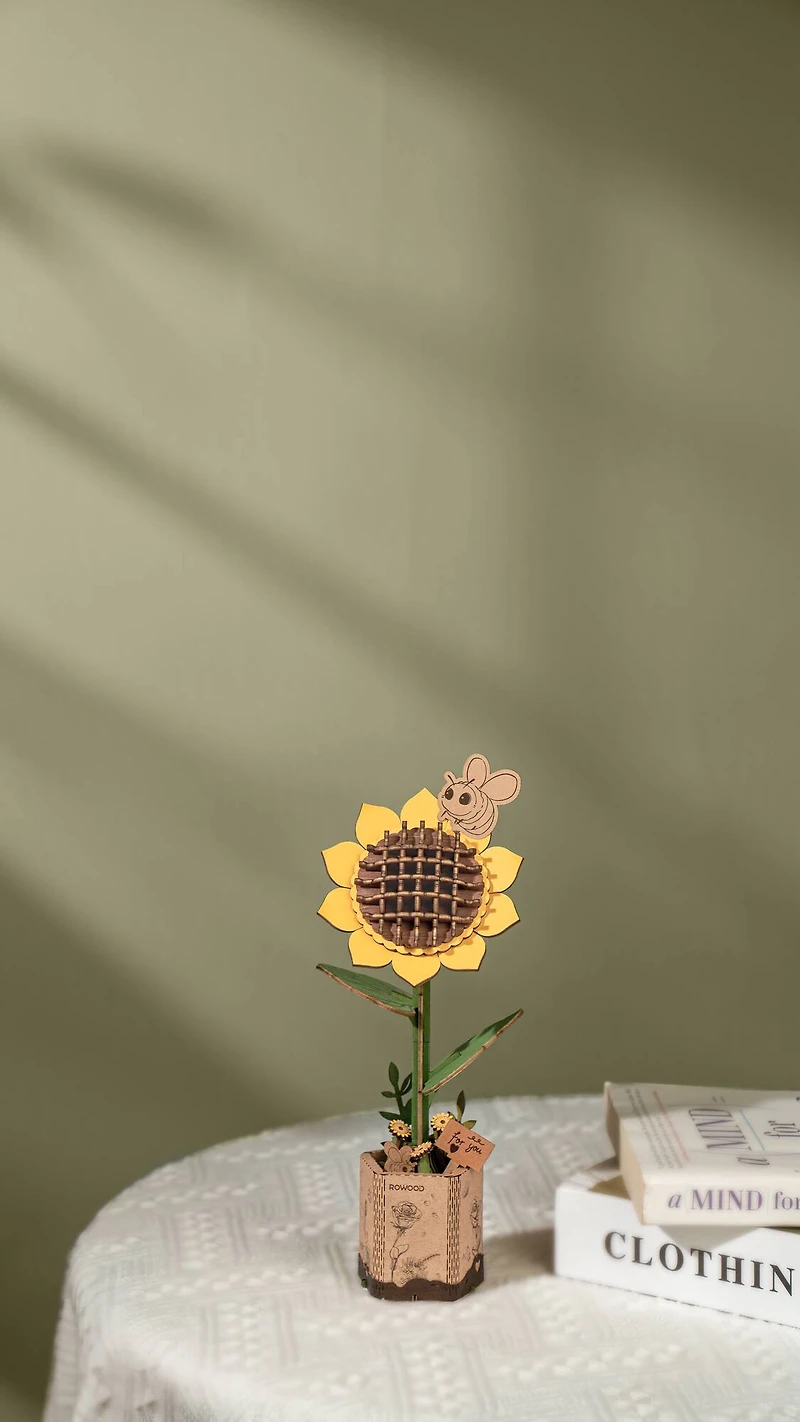 Rowood Sunflower Wooden Bloom Craft