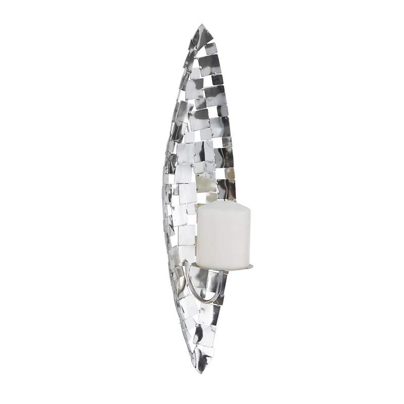 20" Silver Contemporary Wall Sconce