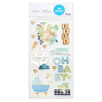 Blue Hello Baby Stickers by Recollections™