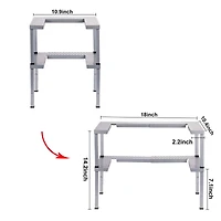 NEX™ Spicy Shelf Patented Stackable Organizer Adjustable Spice Rack