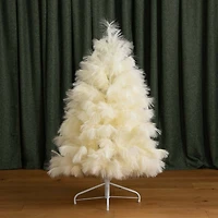 4ft. Unlit Off-White Pampas Grass Artificial Christmas Tree
