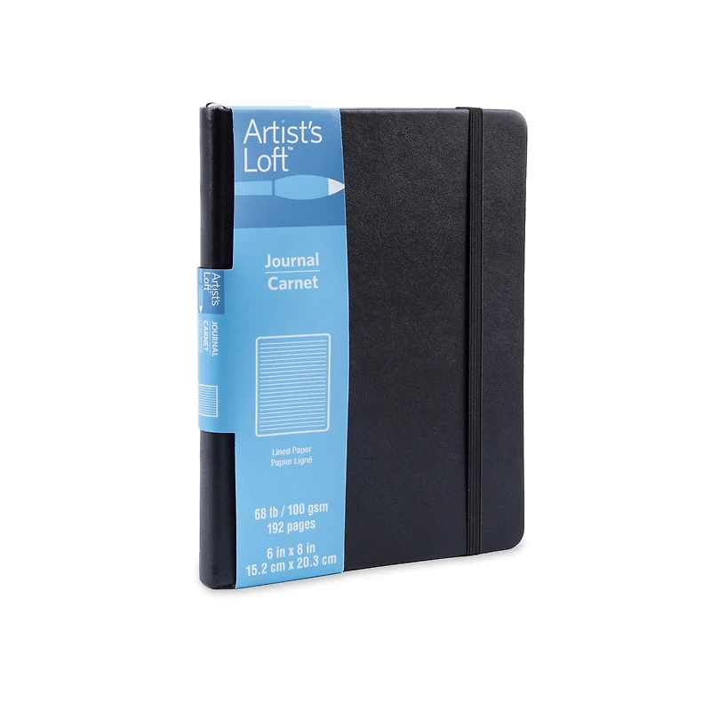 Black Hardcover Lined Journal by Artist's Loft™