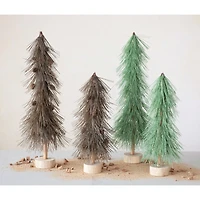 Hello Honey® 21" Green Plastic Tree with Wood Base