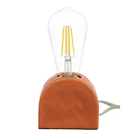 Hello Honey® 4" Scandinavian Terracotta Exposed Bulb Table Lamp
